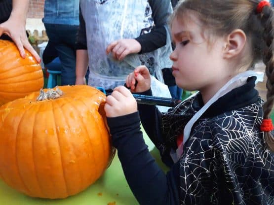 L'atelier sculpture sur citrouille