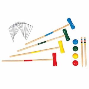 Jeux de croquet en bois