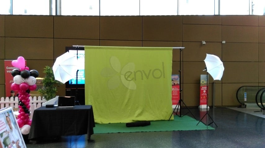 studio photo événementiel fond vert