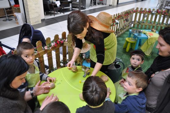 atelier jardinage pour enfants en magasin