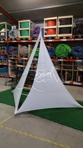 Décoration voiles lycra blanches