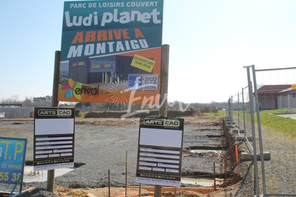 Parc LudiPlanet Montaigu en construction