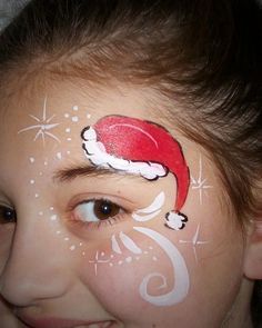 Maquillage bonnet de noel