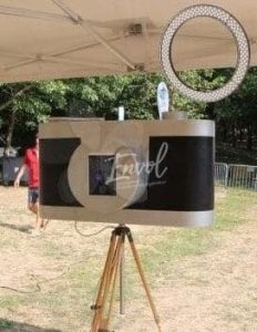 Location borne selfie photobooth