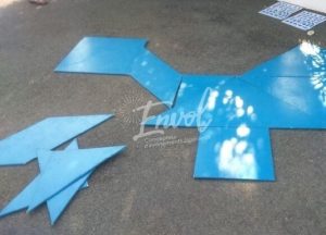 jeu en bois tangram géant