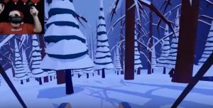 Simulateur de luge en réalité virtuelle