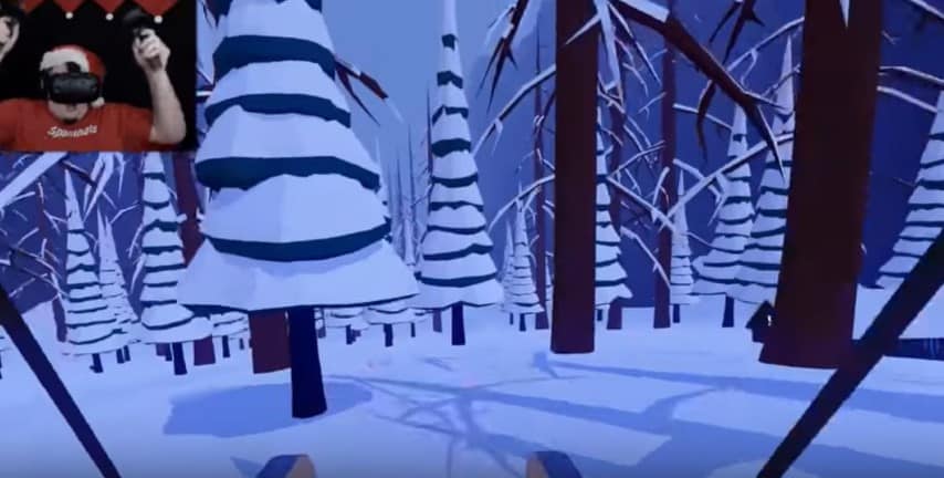 Simulateur de luge en réalité virtuelle