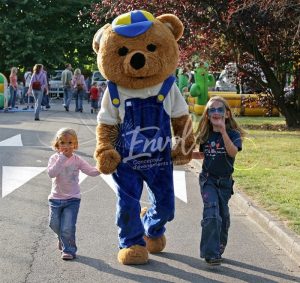 mascotte ours brun envol