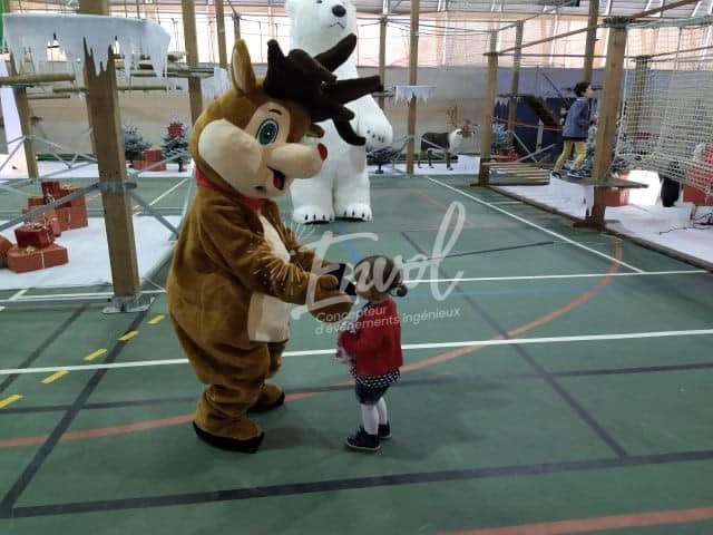Mascotte Renne de Noël Envol