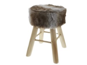location-Tabouret-fausse-fourrure