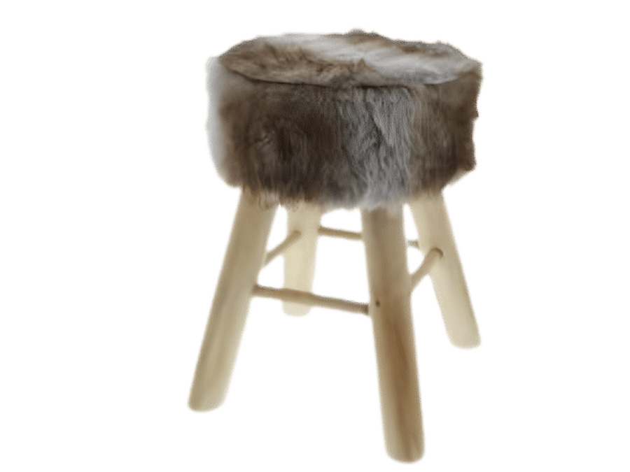 location-Tabouret-fausse-fourrure