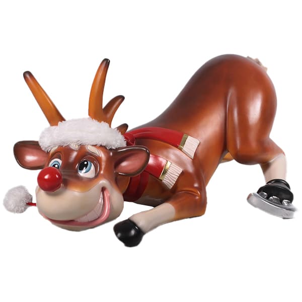 statue-résine-noel-renne