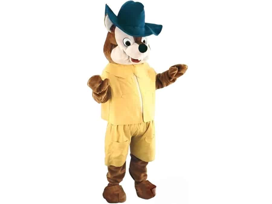 Mascotte-écureuil-cowboy