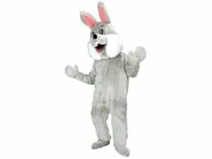 location-mascotte-lapin gris