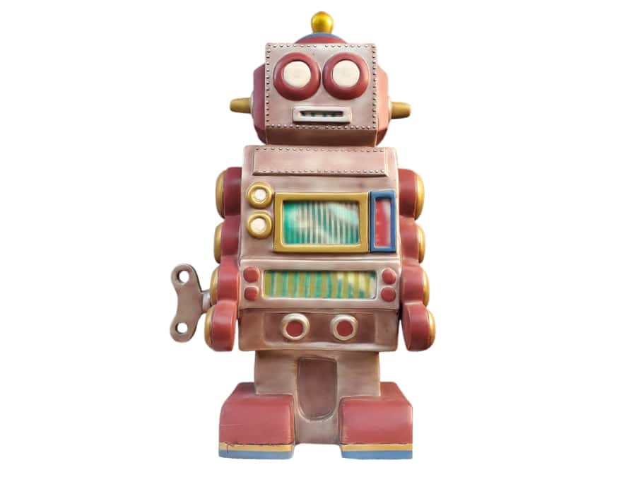 location-statue-robot